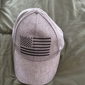 Men's Gray Flag Design Cap